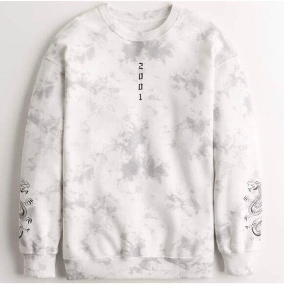 NWT Dixie D'Amelio x Hollister Collab Tie-Dye Long Sleeve Sweatshirt XL - Picture 1 of 10